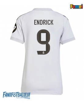 Real Madrid Endrick #9 Tricou Fotbal Replică 2025-26 Femei Acasa